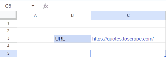 web scraping google sheets