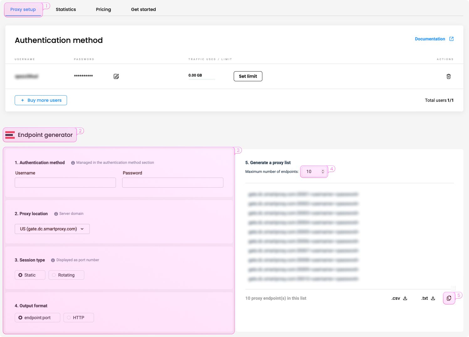 Integration with datacenter proxies