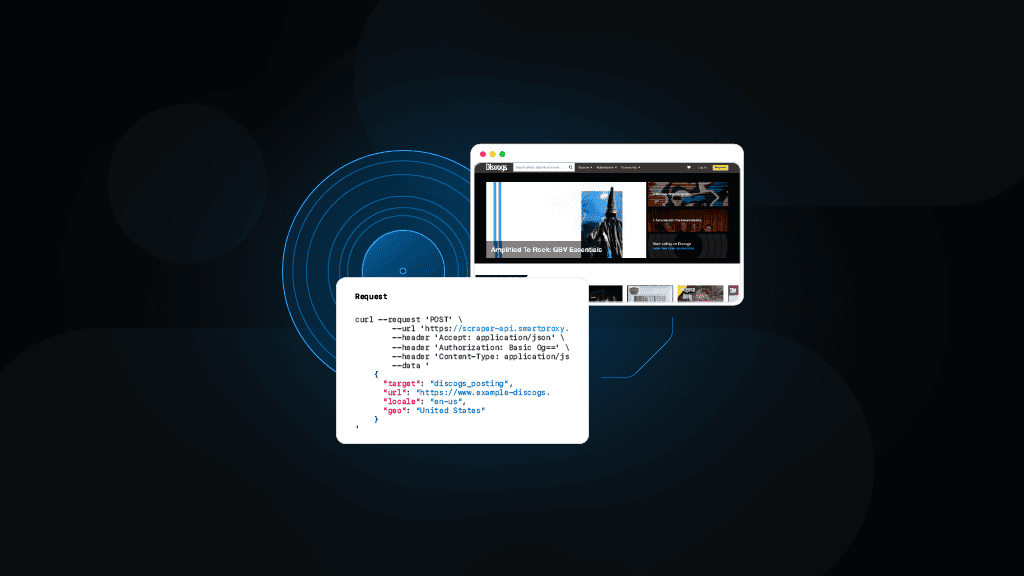 Scrape Discogs marketplace data with Python, Selenium, and proxies