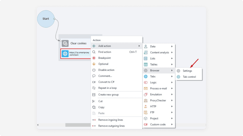 Proxy integration with ZennoPoster – Settings