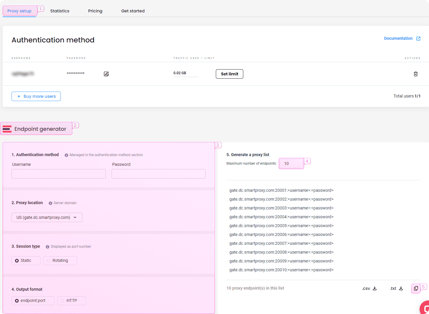 Integration with datacenter proxies