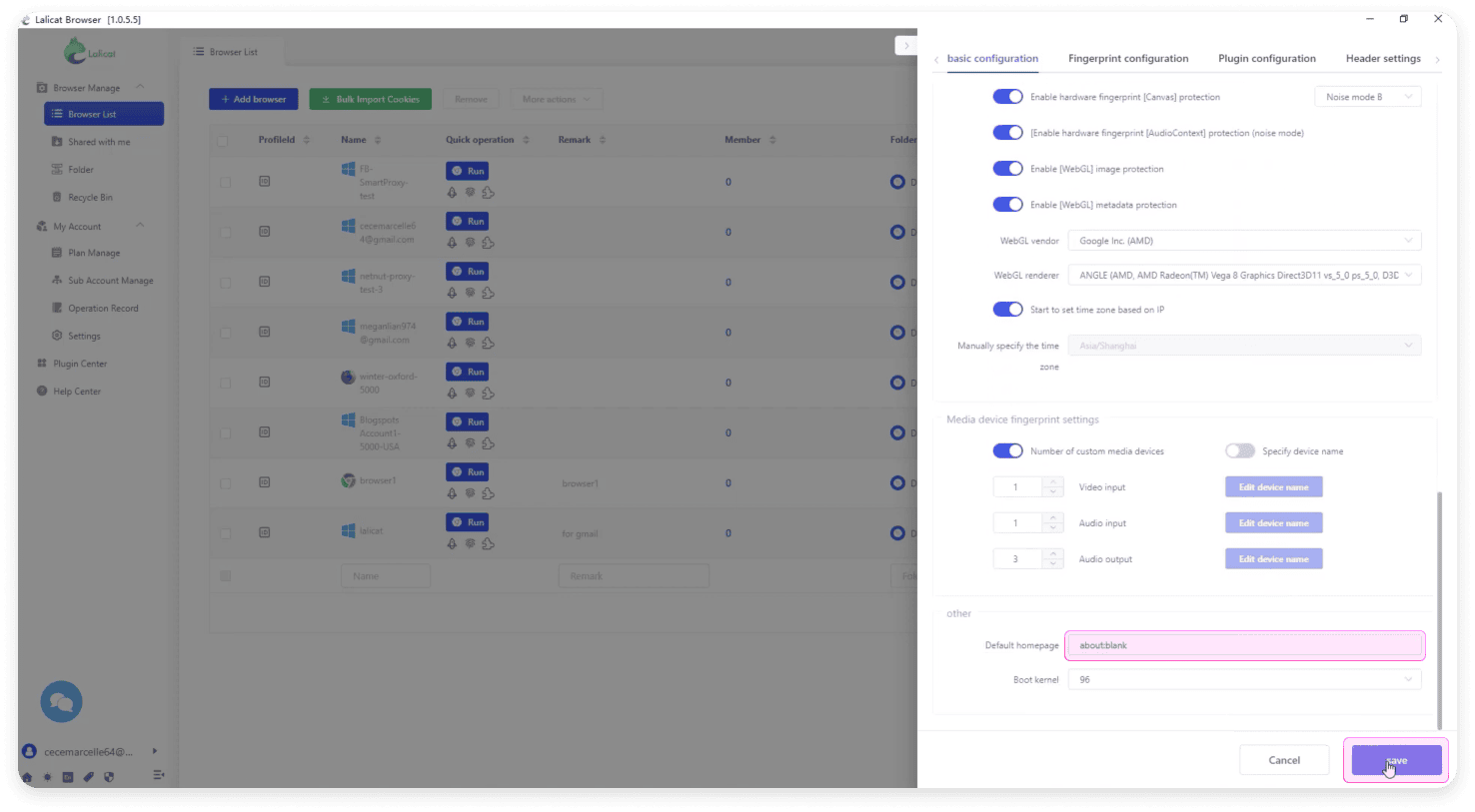 Pairing proxies with Lalicat anti-detect browser