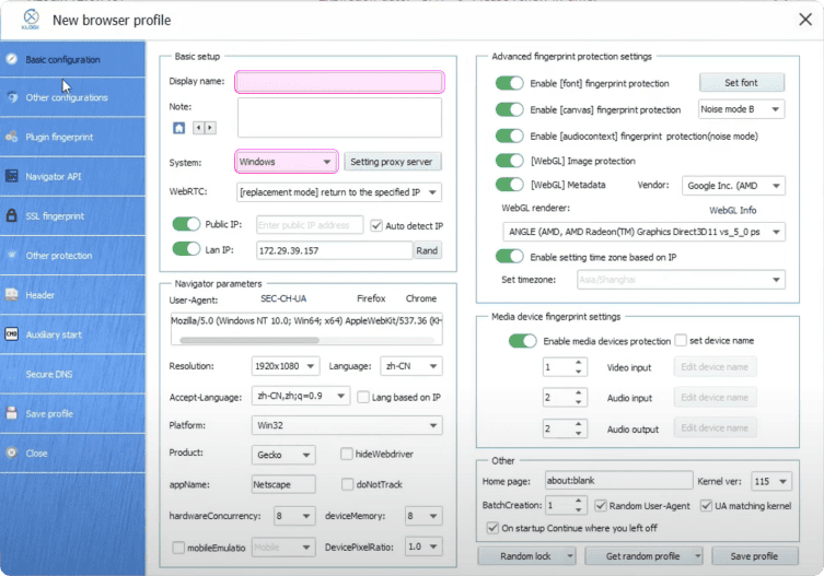 Setting up proxies with XLogin anti-detect browser