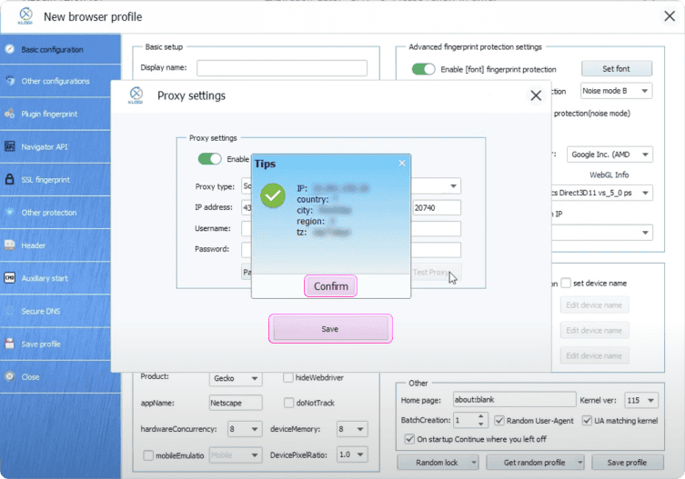 Setting up proxies with XLogin anti-detect browser