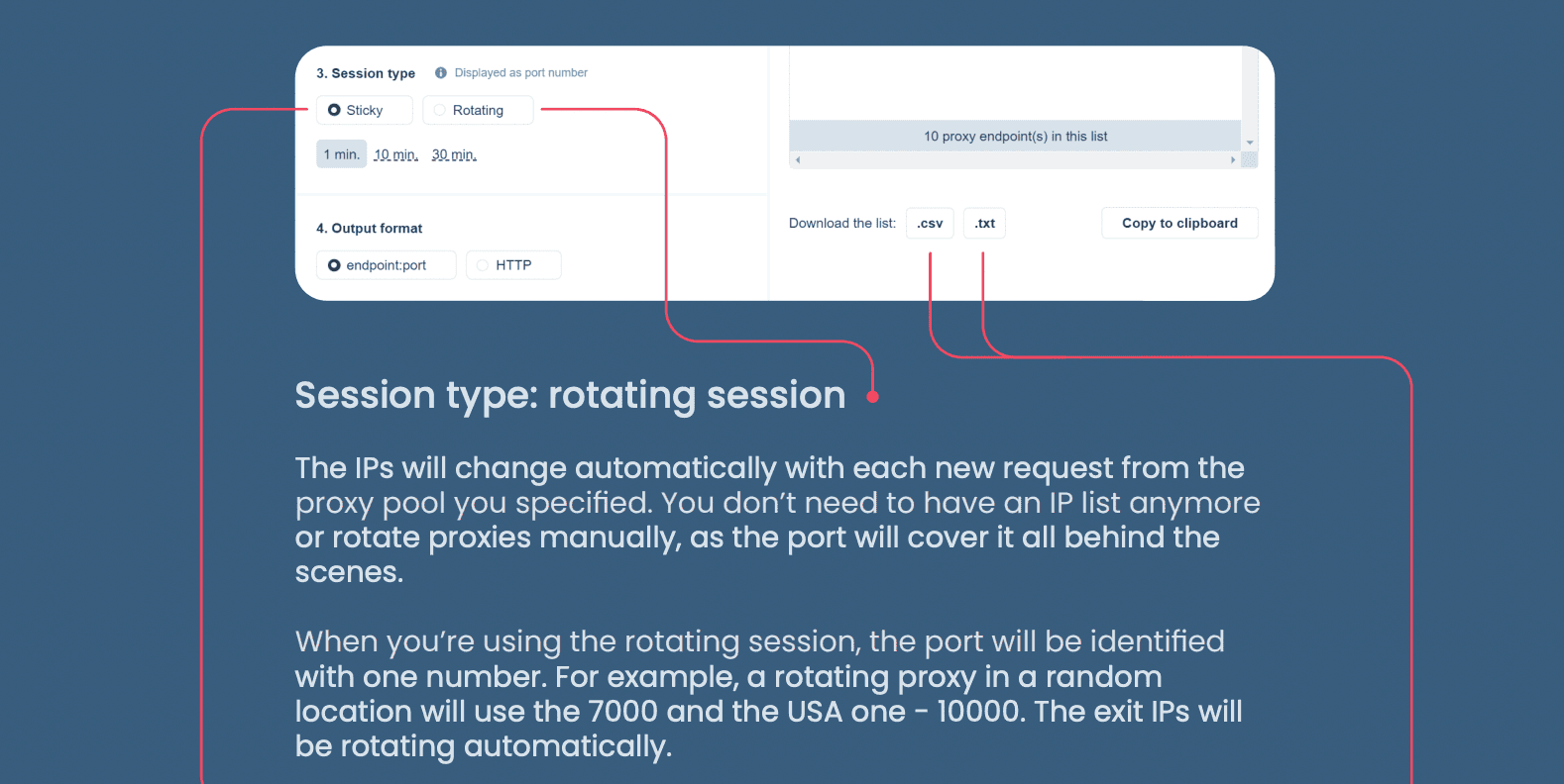 the rotating session type