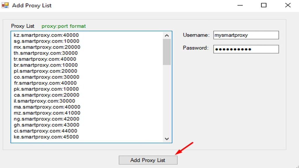 Senuke add proxy list